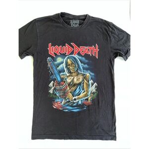 LIQUID DEATH  RARE SMALL SHIRT,iron maiden,metallica,slayer,pushead‎